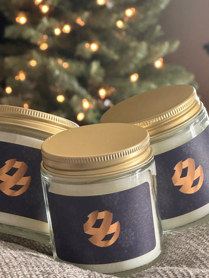 4oz Custom Candle Favors, Holiday Gifts